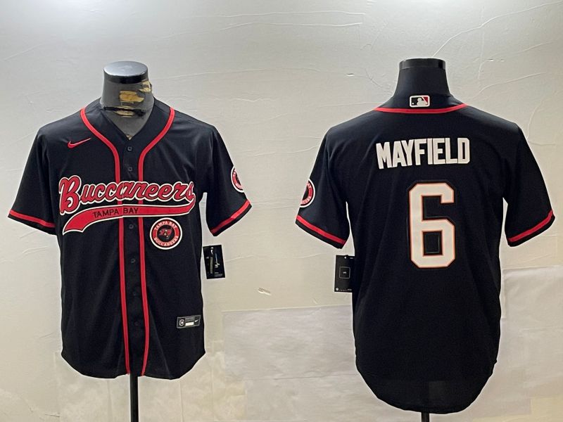 Men Tampa Bay Buccaneers #6 Mayfield Black Joint Name 2024 Nike Limited NFL Jersey style 3->tampa bay buccaneers->NFL Jersey